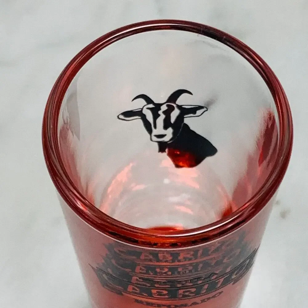 CABRITO Set of 8 Double Shooter Glasses 2 oz Red Tequila Reposado Shot NEW